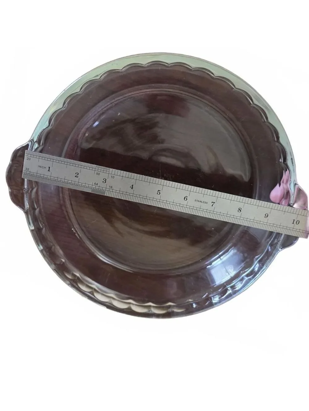 Vintage Pyrex 229 Clear Glass Deep Dish Pie Plate 9.5